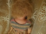 old antique doll back